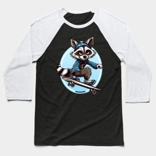 raccoon skatter Baseball T-Shirt